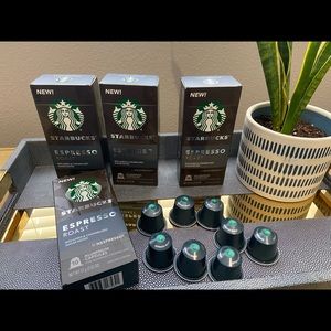 Nespresso Original Line Starbucks Espresso Roast (4 boxes, 8 loose)
